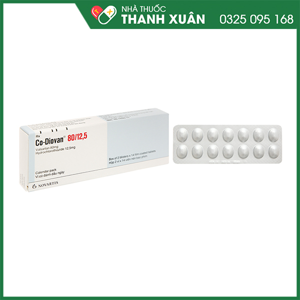 Thuốc điều trị tăng huyết áp Co-Diovan 80/12.5 mg
